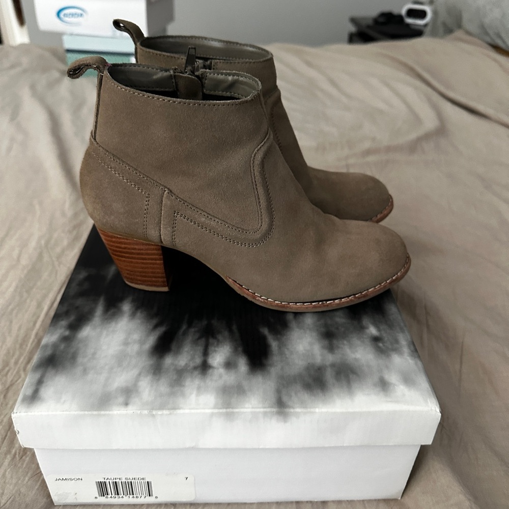 DV by Dolce Vita Taupe Ankle Boots